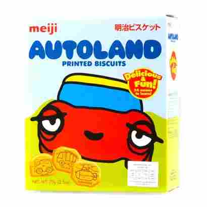 Meiji Plain Autoland Printed Biscuits 70 gm